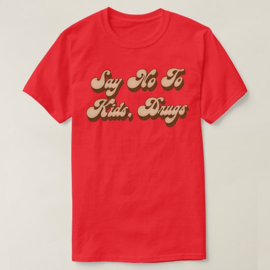 Nein zu Kinderdrogen T-Shirt (Design vorne)