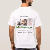 Nein zu L Pfow-Design sagen - ln lila T-Shirt (Rückseite)