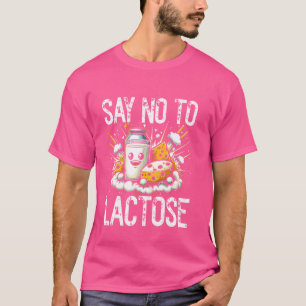Nein zu Lactose- Laktose-Intoleranz Meme V T-Shirt