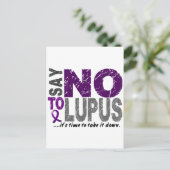 Nein zu Lupus 1 Postkarte (Stehend Vorderseite)