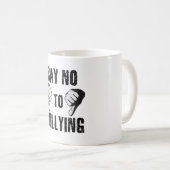 Nein zu Mobbing Kaffeetasse (VorderseiteRechts)