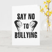 Nein zu Mobbing Karte (Gelbe Blume)