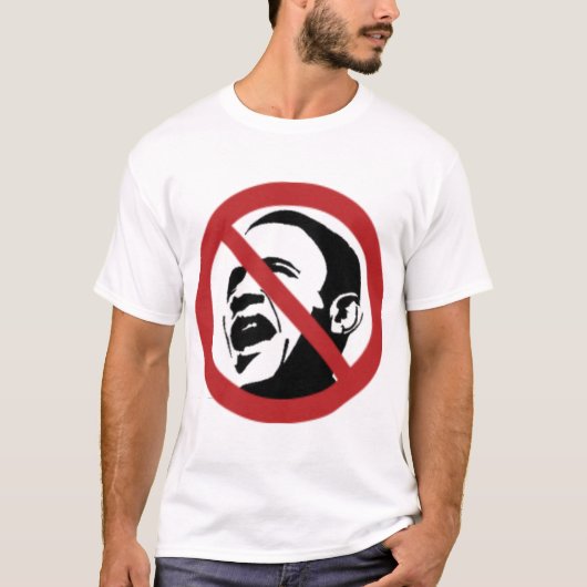 Nein zu Obama T-Shirt (Vorderseite)