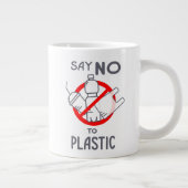 Nein zu Plastik Jumbo-Tasse (Rechts)