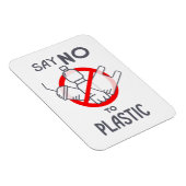 Nein zu Plastik Magnet (Rechte Seite)