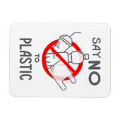 Nein zu Plastik Magnet (Horizontal)