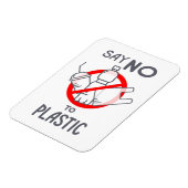 Nein zu Plastik Magnet (Linke Seite)