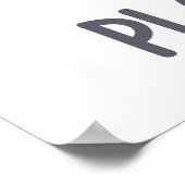 Nein zu Plastik sagen Poster (Ecke)