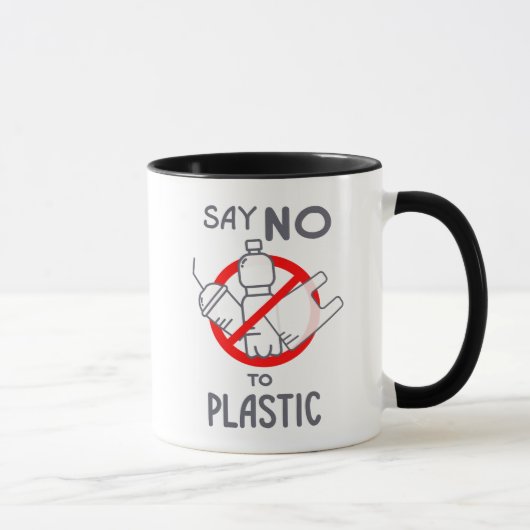 Nein zu Plastik Tasse (Rechts)