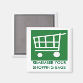 NEIN zu Plastiktüten Magnet (Vorderseite/Rückseite)