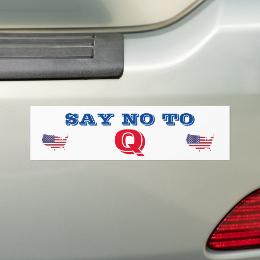 NEIN ZU Q Autoaufkleber (Auf Auto)