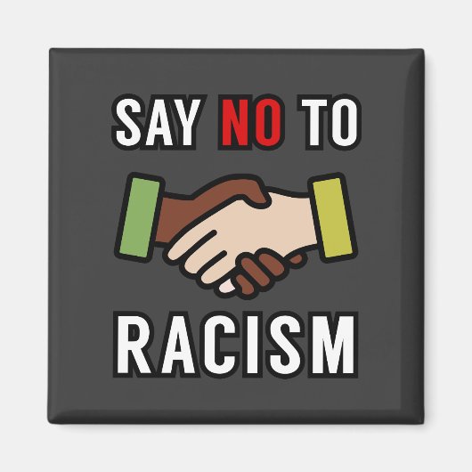 Nein zu Rassismus Magnet (Vorne)