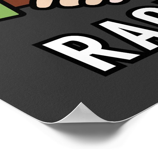 Nein zu Rassismus Poster (Ecke)