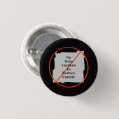 Nein zu Rechenzentren in Bartow County Button (Vorne & Hinten)