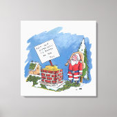 Nein zu Santa canvas Leinwanddruck (Vorderseite)