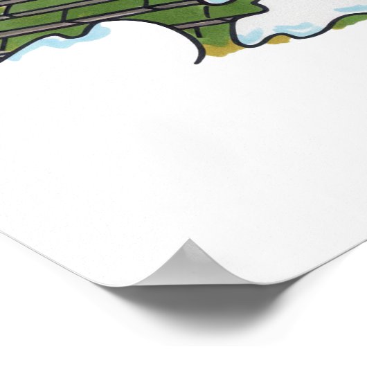 Nein zu Santa Matte Poster (Ecke)