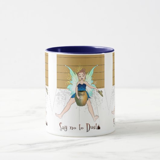 Nein zu Staub(Farbe) Tasse (Zentrum)