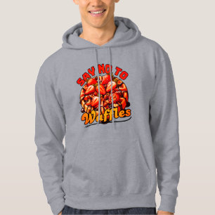 Nein zu Waffeldesign Hoodie