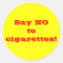 Nein zu Zigaretten - Aufkleber