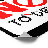 Nein zum Drogenplakat Poster (Ecke)