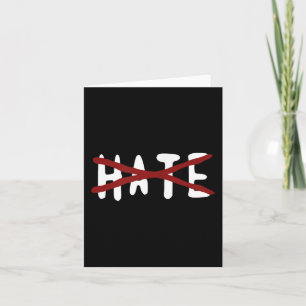 Nein zum Hass, Motivation Inspiration Zitat Karte