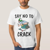 NEIN ZUM KRACK, Hintern, Funny T - Shirt (Vorderseite)
