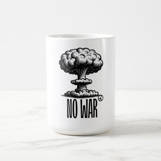 NEIN ZUM KRIEG Kaffeetasse (Mittel)