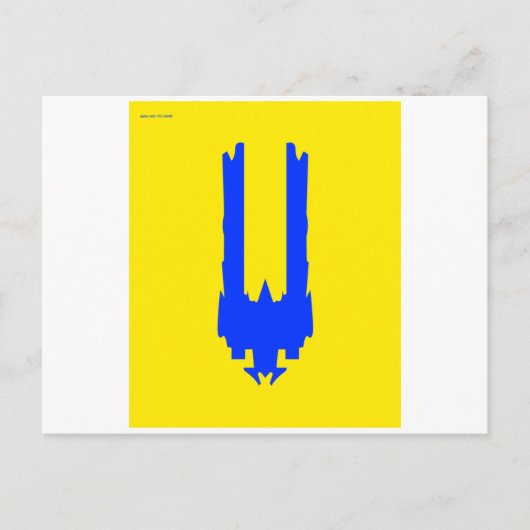 NEIN ZUM KRIEG SAGEN POSTKARTE (Vorderseite)