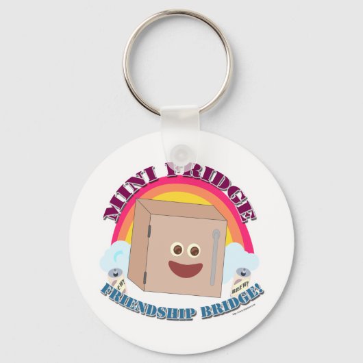 Nein zum Mini-Kühlschrank! Schlüsselanhänger (Vorderseite)