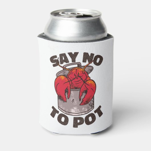 Nein zum Pot sagen Dosenkühler (Kanne Rückseite)