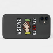 Nein zum Rassismus Case-Mate iPhone Hülle (Rückseite (Horizontal))