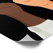 Nein zum Rassismus-Poster Poster (Ecke)