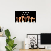 Nein zum Rassismus-Poster Poster (Heimbüro)