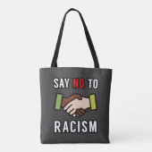 Nein zum Rassismus Tasche (Rückseite)