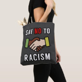 Nein zum Rassismus Tasche (Von Nahem)