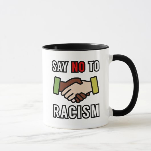 Nein zum Rassismus Tasse (Rechts)
