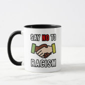 Nein zum Rassismus Tasse (Links)