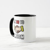 Nein zum Rassismus Tasse (Vorderseite Links)
