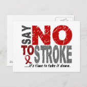 NEIN zum Stroh 1 Postkarte (Vorne/Hinten)