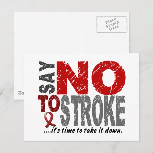 NEIN zum Stroh 1 Postkarte (Vorne/Hinten)