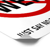 NEIN ZUM TRANSHUMANISMUS POSTER (Ecke)