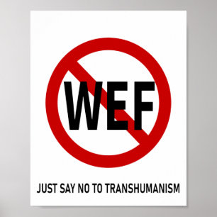 NEIN ZUM TRANSHUMANISMUS POSTER