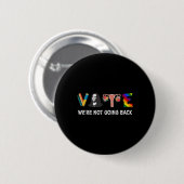 Nein zur Abstimmung 2024 Präsident Kamala Harr Button (Vorne & Hinten)
