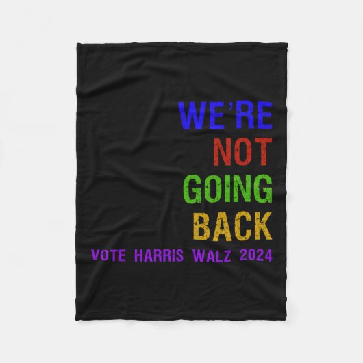 Nein zur Abstimmung Harris W 2024 Fleecedecke (Vorderseite)