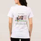 Nein zur Bauart der Pfoten: lila Tri-Blend Shirt (Rückseite)