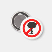 Nein zur Bombe Magnet (Vorderseite/Rückseite)