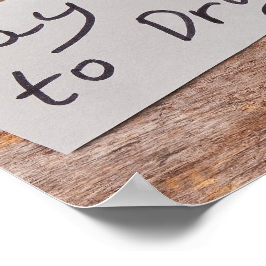 Nein zur Drogenwerbung Poster (Ecke)