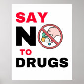 Nein zur Drogenwerbung Poster (Vorne)
