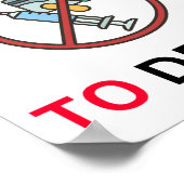 Nein zur Drogenwerbung Poster (Ecke)