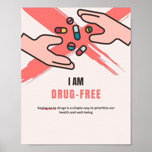 Nein zur Drogenwerbung Poster (Vorne)